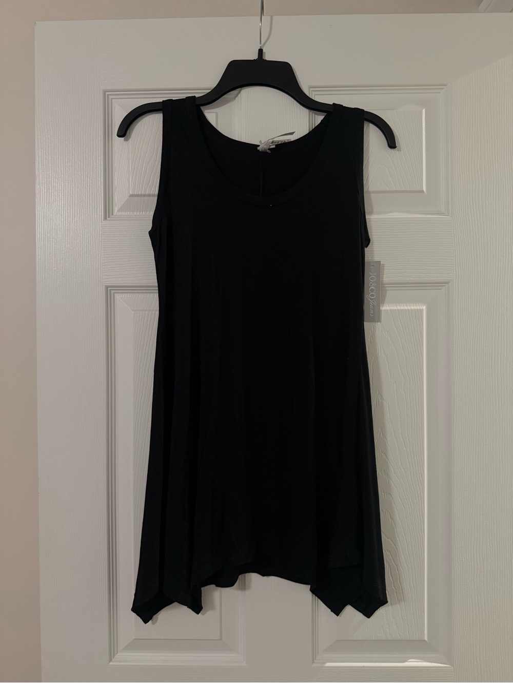 NWT Jo&Co Jeans Solid Black Long Tank Top Size Medium
